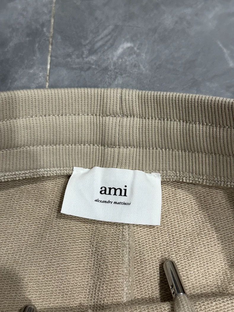 AMI Khaki Wide Leg Pants with Embroidery Size US 32 / EU 48 - 4 Thumbnail