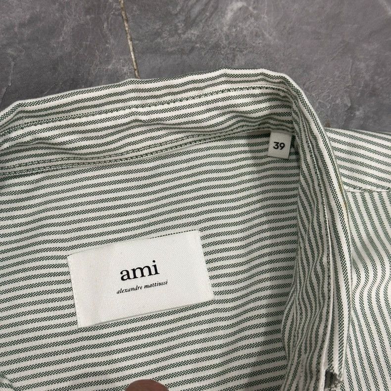 AMI Fresh Striped Long Sleeve Shirt for Men Size US L / EU 52-54 / 3 - 3 Thumbnail