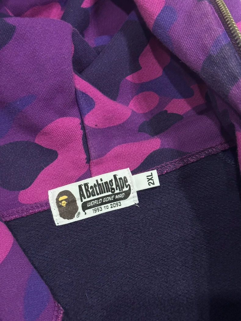 Bape Bape Purple Camo Full Zip Jacket Size US XXL / EU 58 / 5 - 3 Thumbnail