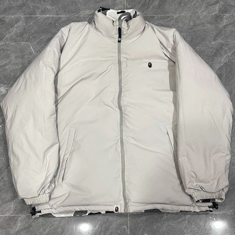 Bape Bape Black White Gray Camouflage Puffer Coat Size US XXL / EU 58 / 5 - 3 Thumbnail