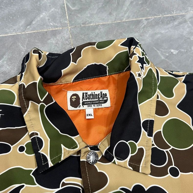 Bape Bape Camouflage Thin Nylon Coach Jacket Size US XXL / EU 58 / 5 - 3 Thumbnail