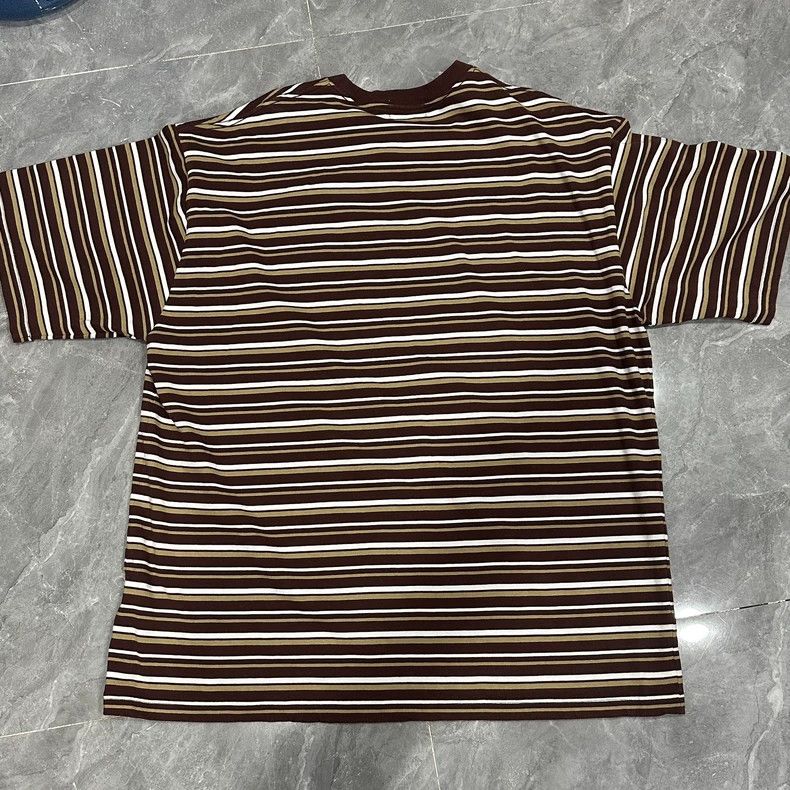 Bape Bape Brown Striped Short Sleeve Shirt Size US XXL / EU 58 / 5 - 2 Thumbnail
