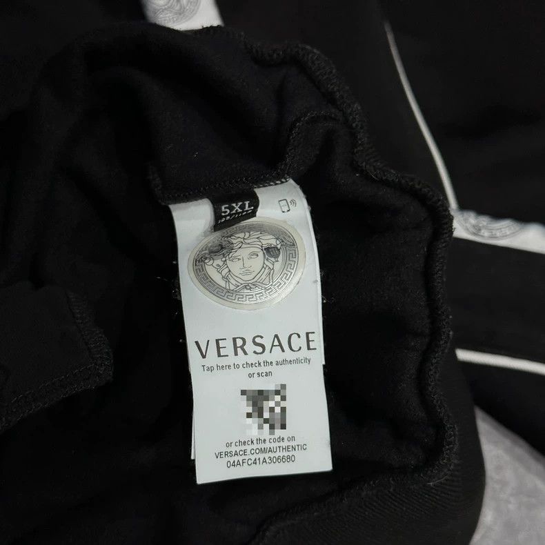 Versace Versace Velvet Half-Zip Long Sleeve Sweatshirt Size US XXL / EU 58 / 5 - 4 Thumbnail