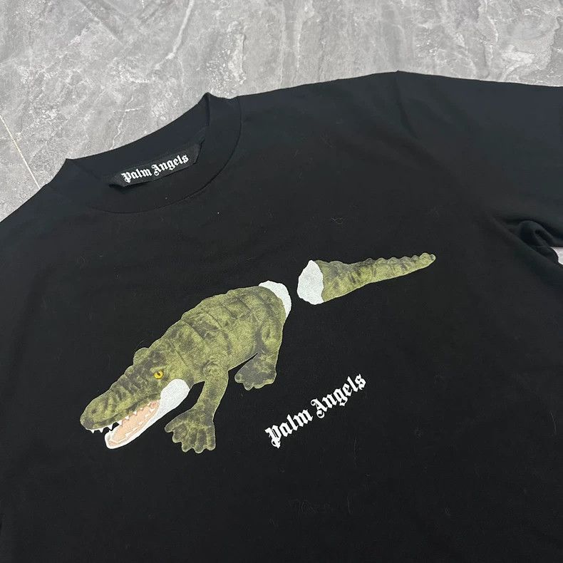 Palm Angels Palm Angels Crocodile Short Sleeve Tee Size US S / EU 44-46 / 1 - 4 Thumbnail