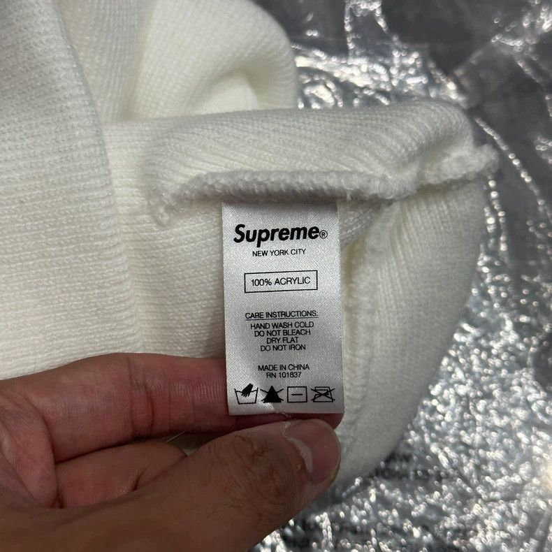 Supreme Supreme Embroidered Knit Beanie Hat Size ONE SIZE - 3 Thumbnail