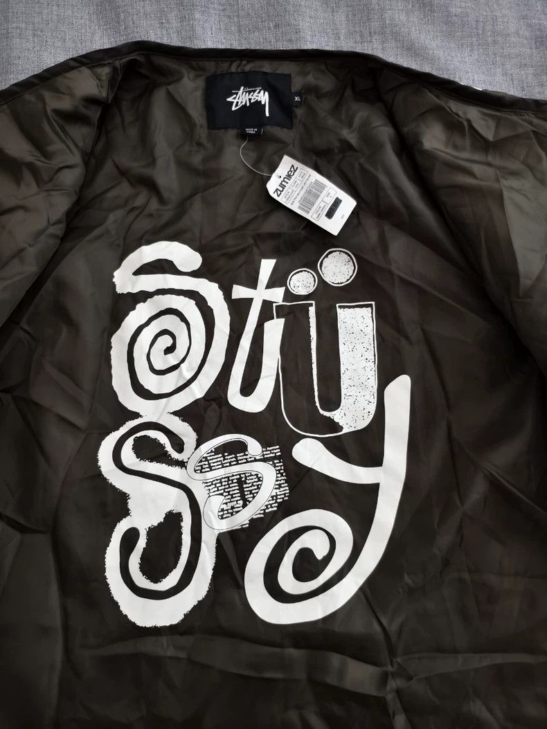 Stussy Stussy 90s Rare Military Green Quilted Jacket Size US XL / EU 56 / 4 - 2 Thumbnail