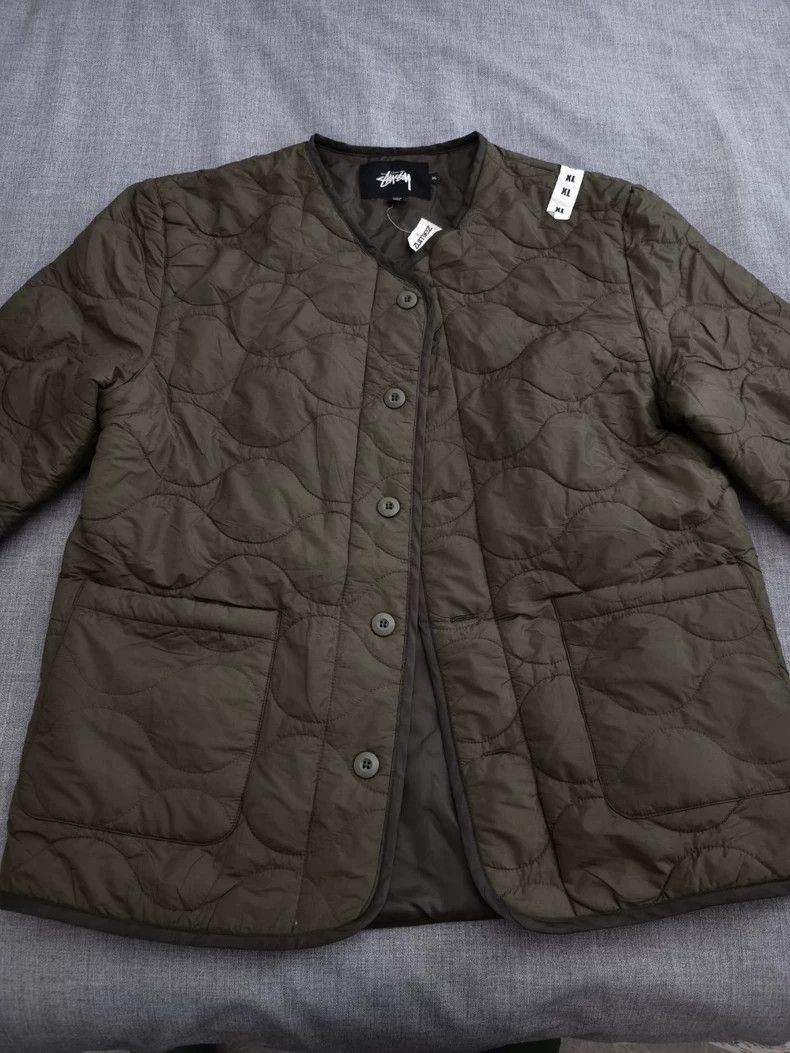 Stussy Stussy 90s Rare Military Green Quilted Jacket Size US XL / EU 56 / 4 - 7 Thumbnail