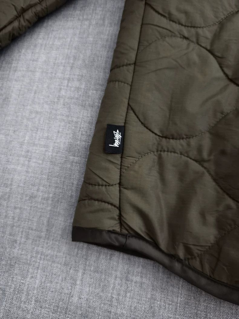 Stussy Stussy 90s Rare Military Green Quilted Jacket Size US XL / EU 56 / 4 - 6 Thumbnail