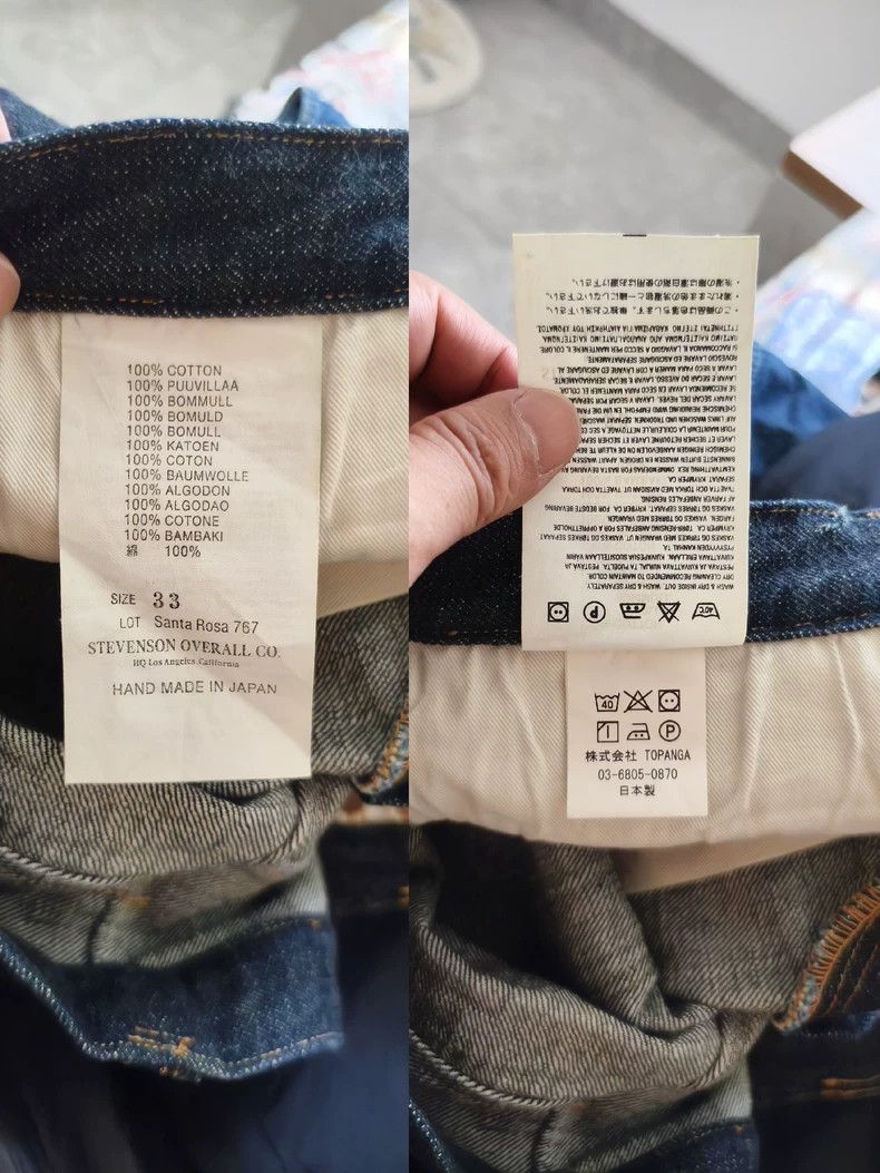 Japanese Brand Stevenson Overall Co Denim Pants Size 33 Size US 31 - 7 Thumbnail