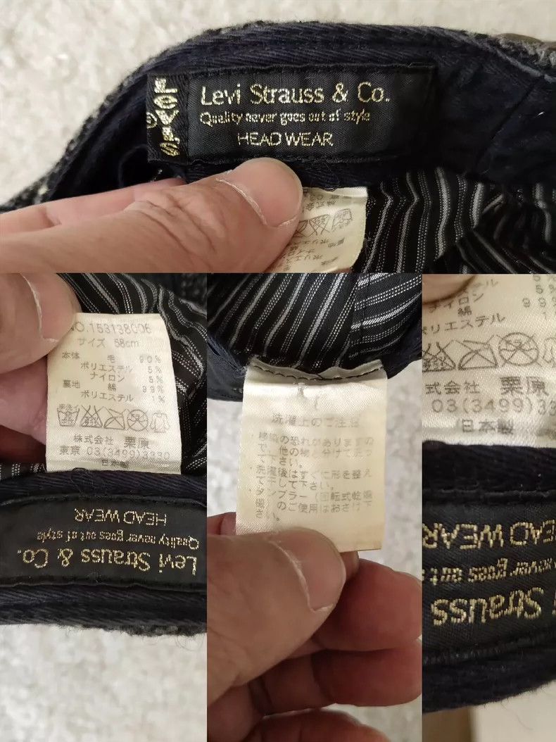 Levi's Vintage Levi's Black Newsboy Cap Hat Size ONE SIZE - 3 Thumbnail