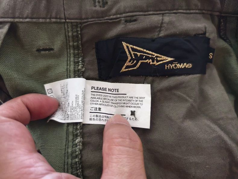 Japanese Brand HYOMA Olive Green Cargo Trousers Size S Size US 28 / EU 44 - 8 Thumbnail