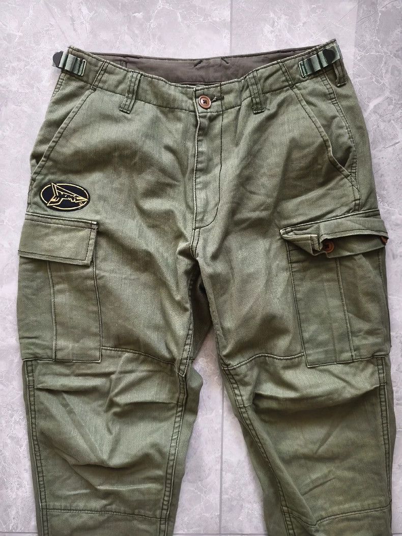 Japanese Brand HYOMA Olive Green Cargo Trousers Size S Size US 28 / EU 44 - 2 Thumbnail
