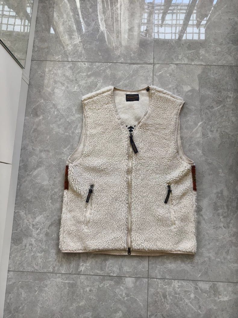 Pendleton Pendleton Vintage Navajo Pattern Fleece Vest Size US M / EU 48-50 / 2 - 2 Thumbnail