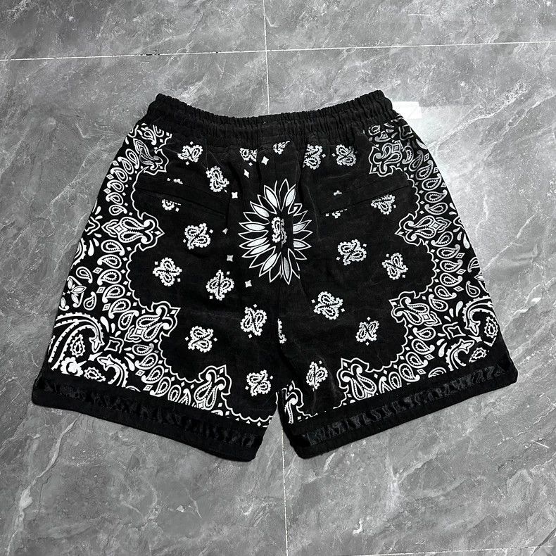 Askyurself Black Patterned Sports Shorts Size US 40 / EU 56 - 2 Thumbnail