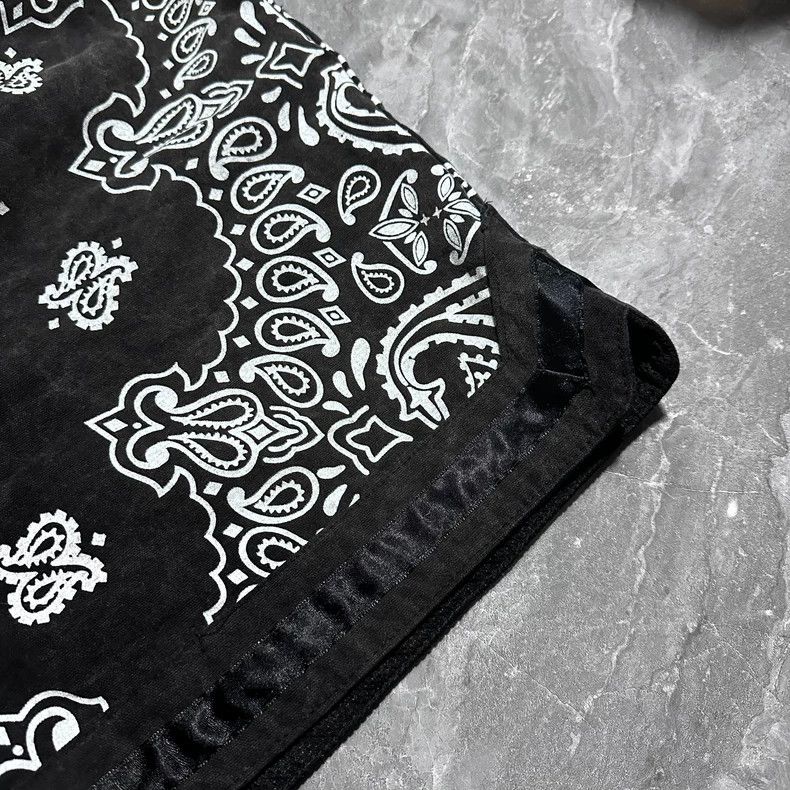Askyurself Black Patterned Sports Shorts Size US 40 / EU 56 - 4 Thumbnail