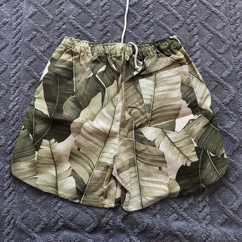 Kapital Jungle Gurl Floral Leaf Print Shorts Size US 34 / EU 50 - 2 Thumbnail