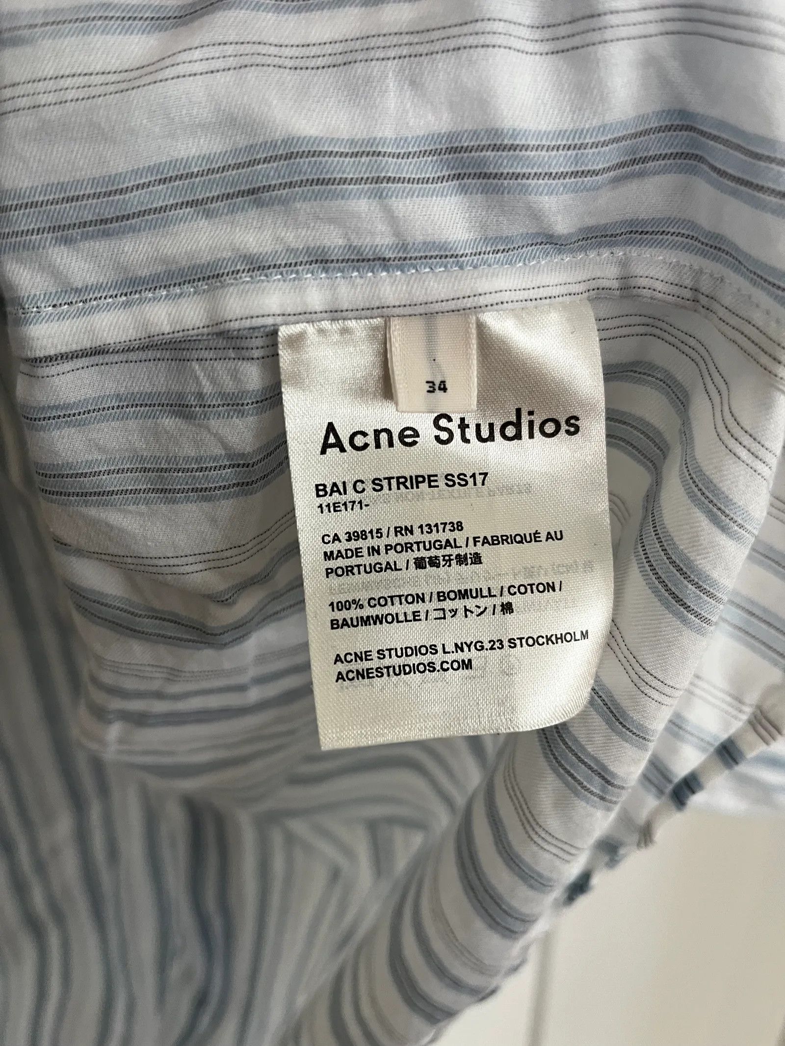 Acne Studios Acne Studios Shirt Size XS / US 0-2 / IT 36-38 - 3 Thumbnail