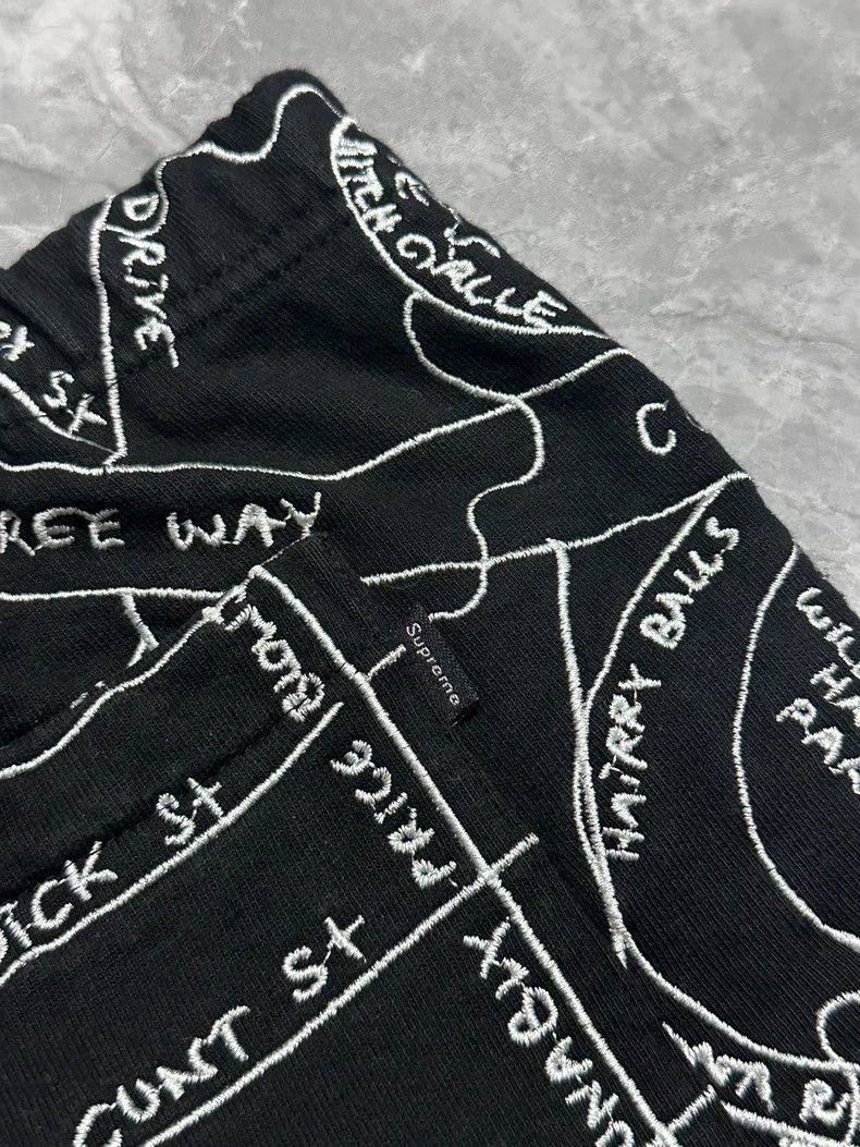 Supreme Supreme Black and White Map Print Shorts Size US 34 / EU 50 - 8 Thumbnail