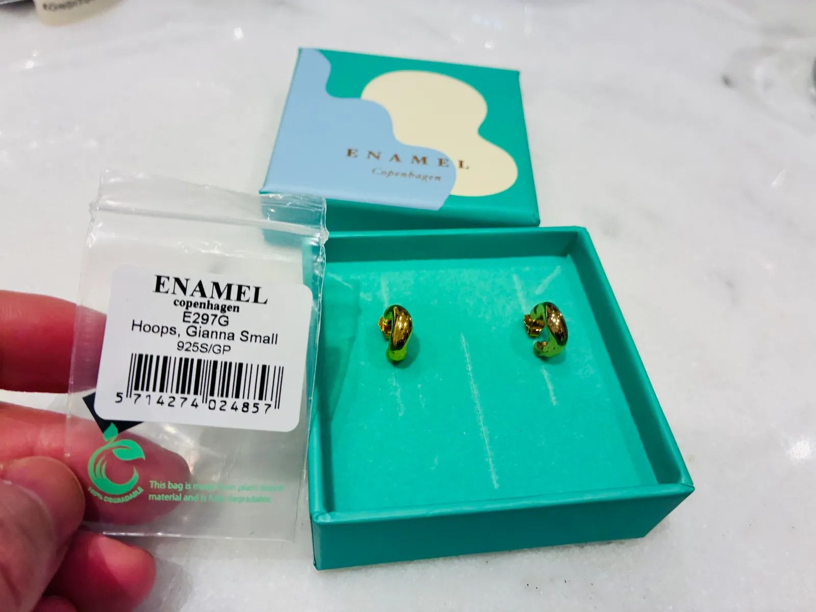Other Enamel Copenhagen GIANNA SMALL HOOPS - GOLD Earrings Size ONE SIZE - 2 Thumbnail