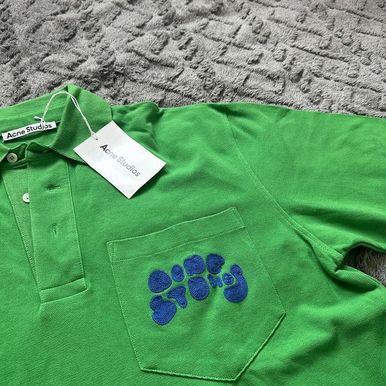 Acne Studios Acne Studio Green Pocket Polo Short Sleeve Shirt Size US XXS / EU 40 - 2 Thumbnail