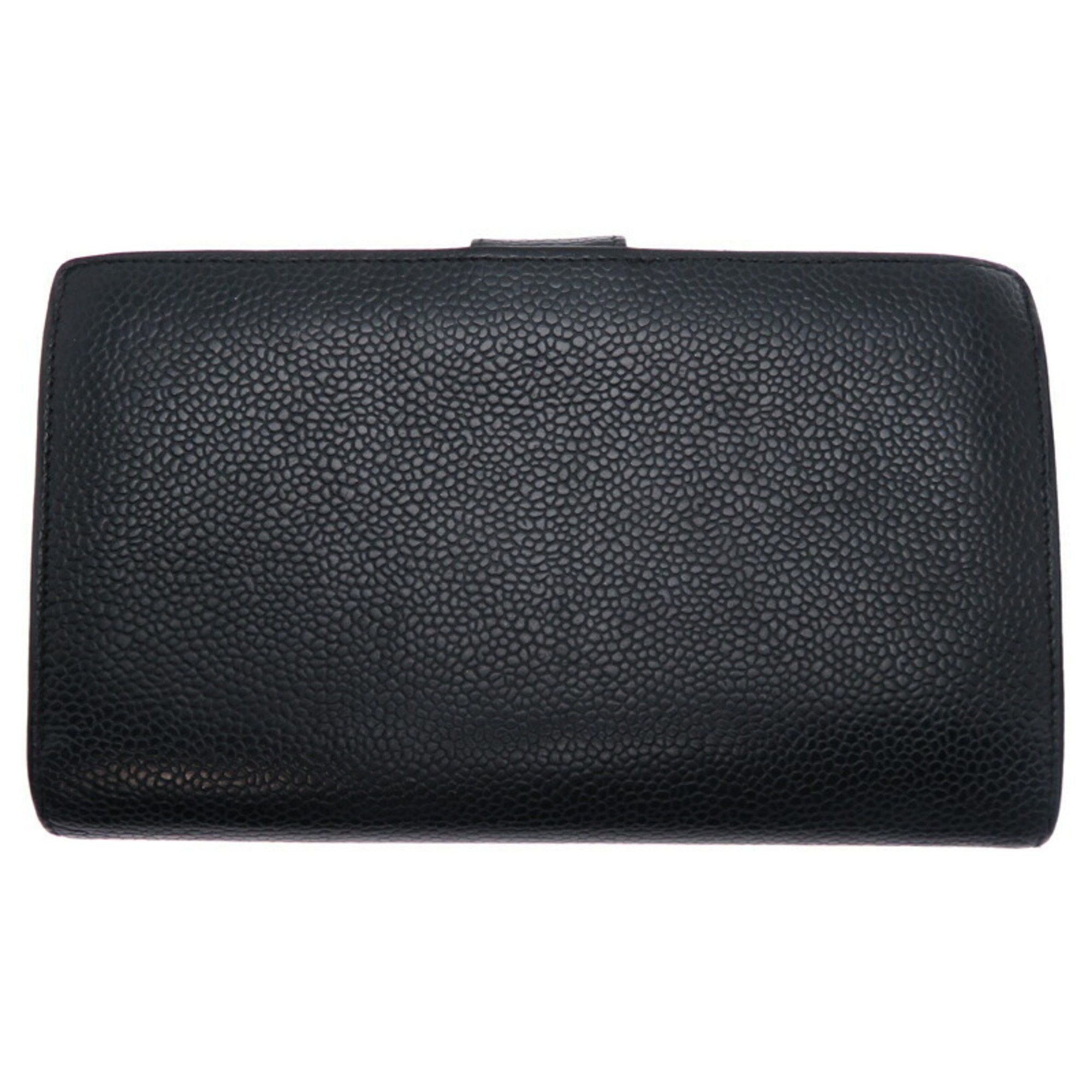 Chanel Chanel Long Wallet Women's Caviar Skin Black Size ONE SIZE - 2 Thumbnail