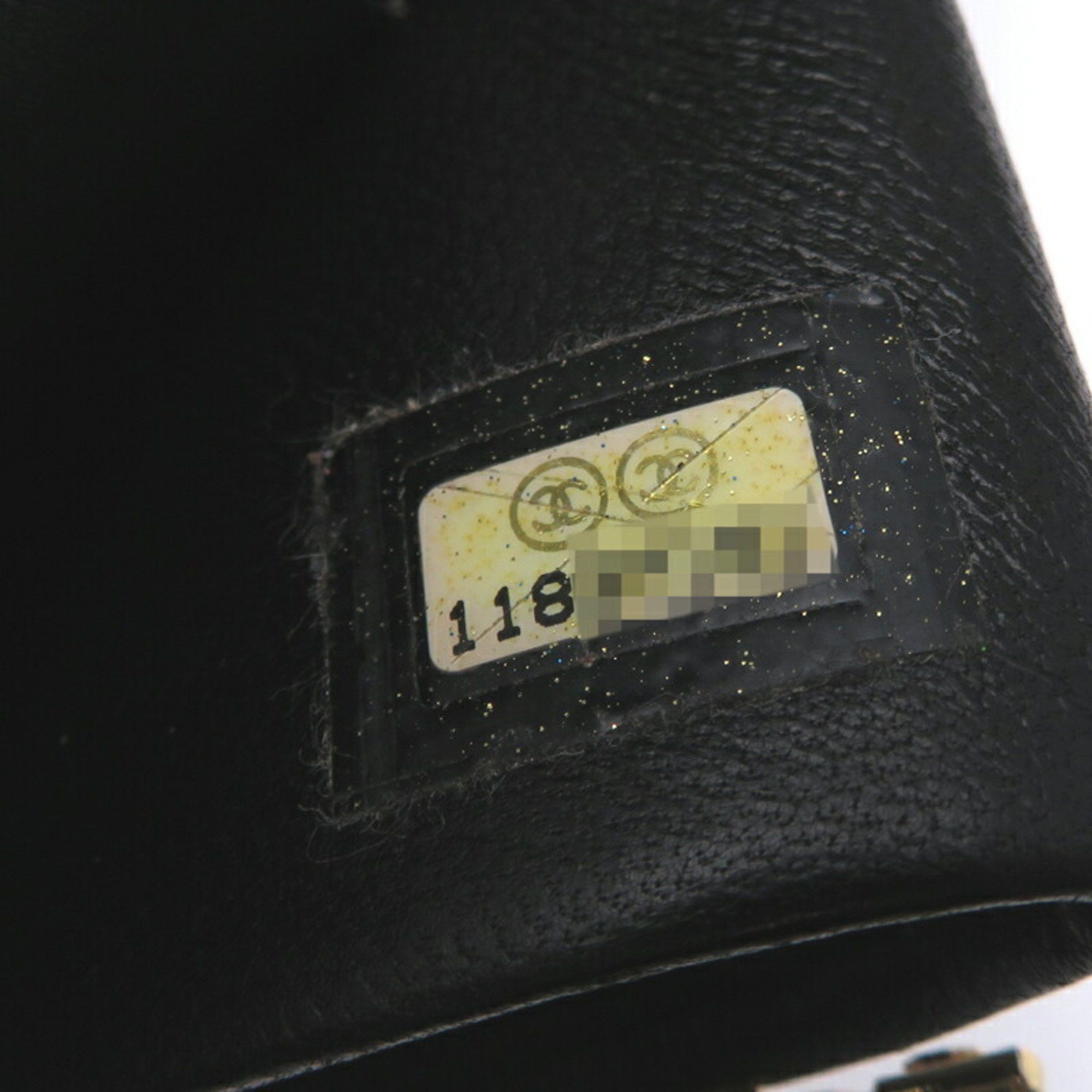 Chanel Chanel Long Wallet Women's Caviar Skin Black Size ONE SIZE - 9 Thumbnail