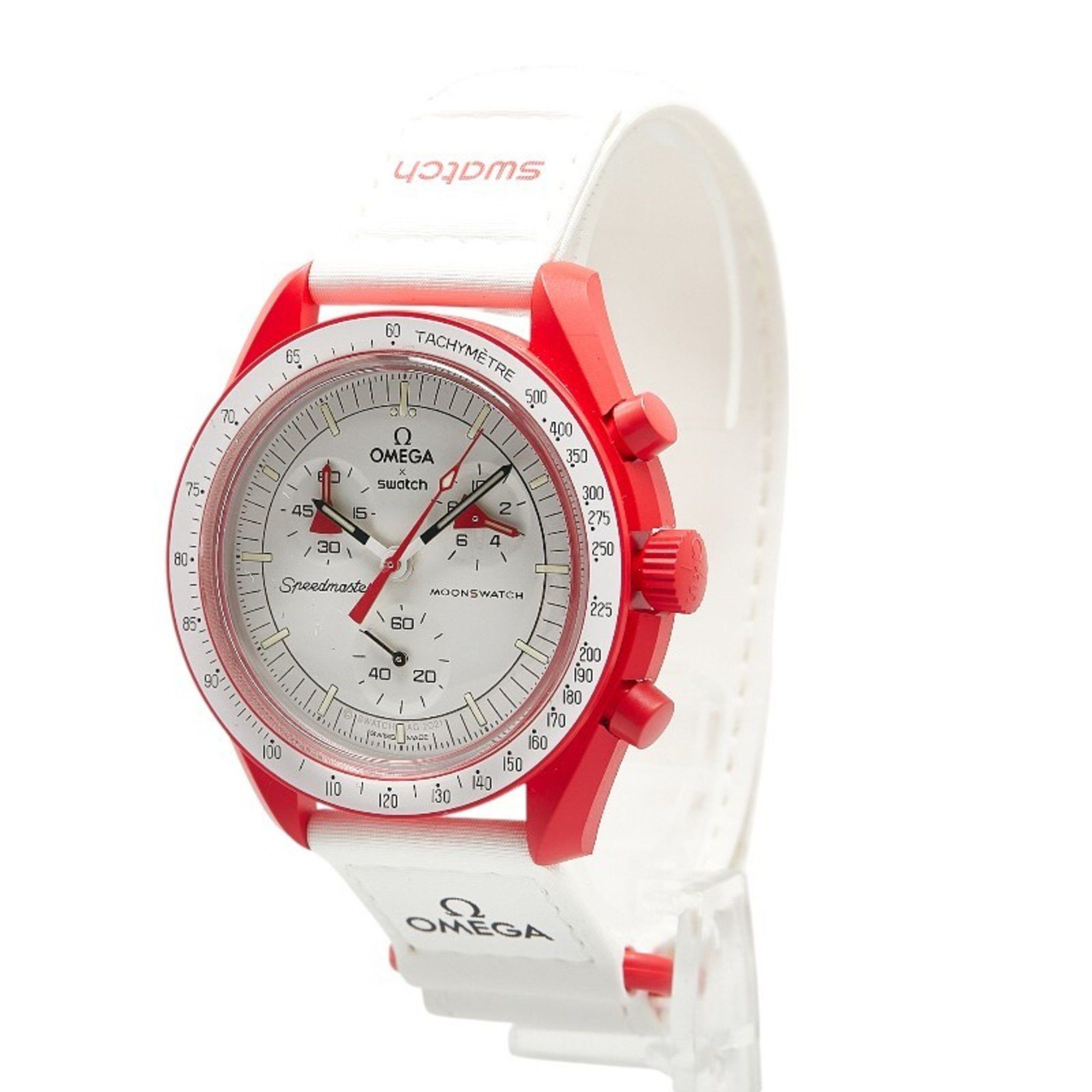 Omega OMEGA x Swatch Moon MISSION TO MARS Wristwatch SO33R100 Quartz White Dial Ceramic Nylon Men's Size ONE SIZE - 3 Thumbnail