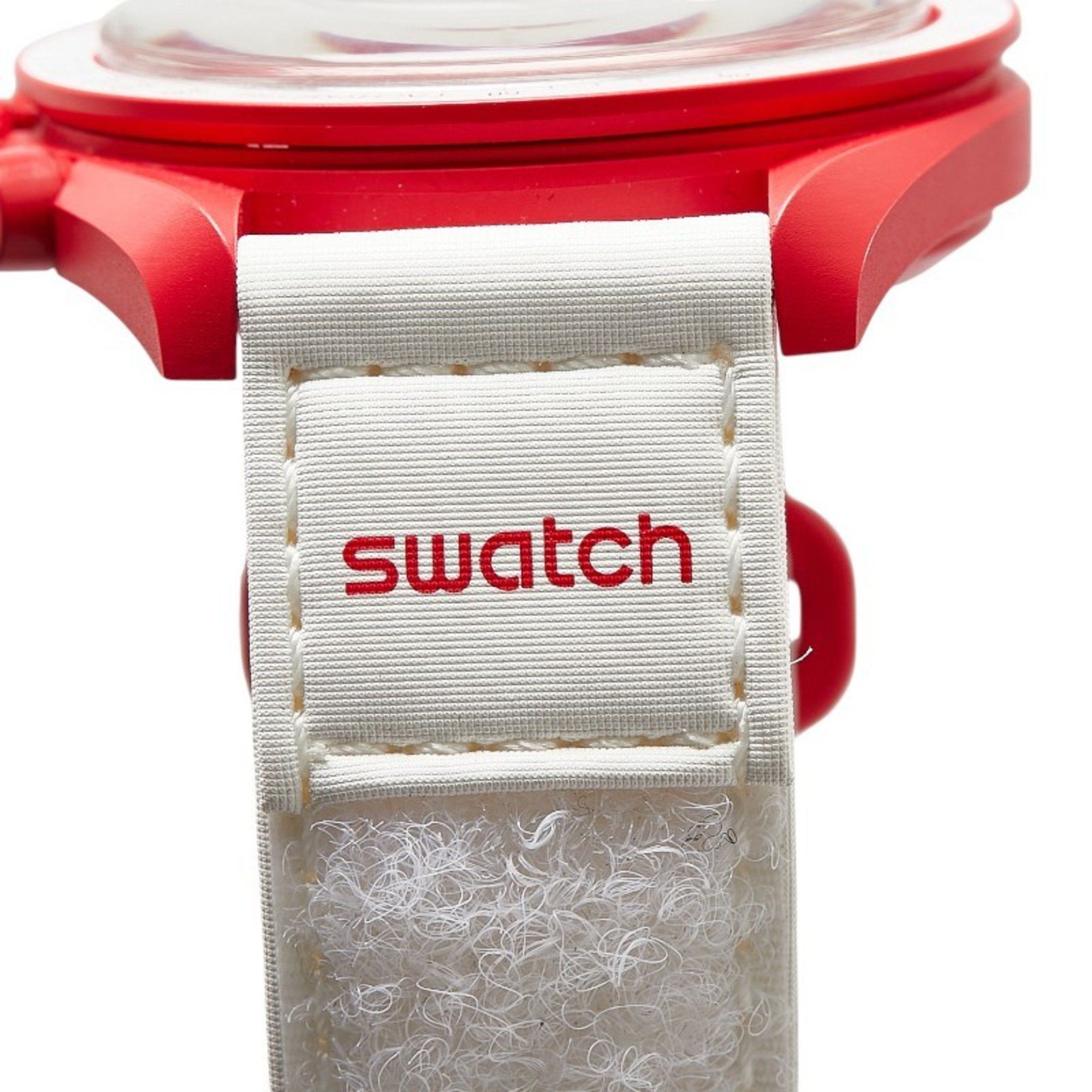 Omega OMEGA x Swatch Moon MISSION TO MARS Wristwatch SO33R100 Quartz White Dial Ceramic Nylon Men's Size ONE SIZE - 8 Thumbnail