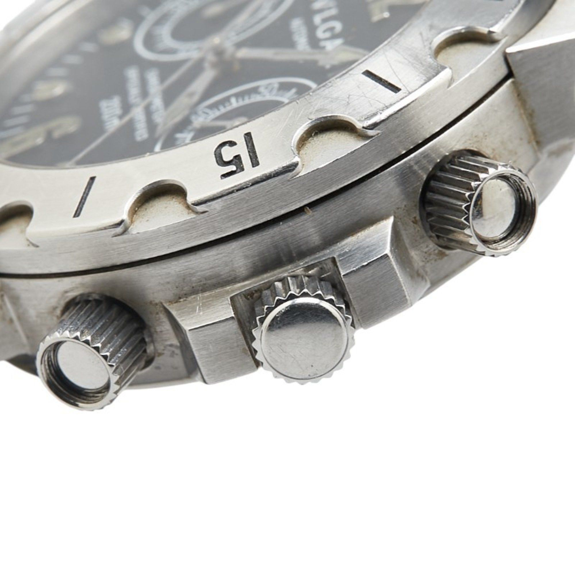 Bvlgari Bvlgari Diagono Scuba Watch SCB38S Automatic Black Dial Stainless Steel Rubber Men's BVLGARI Size ONE SIZE - 6 Thumbnail