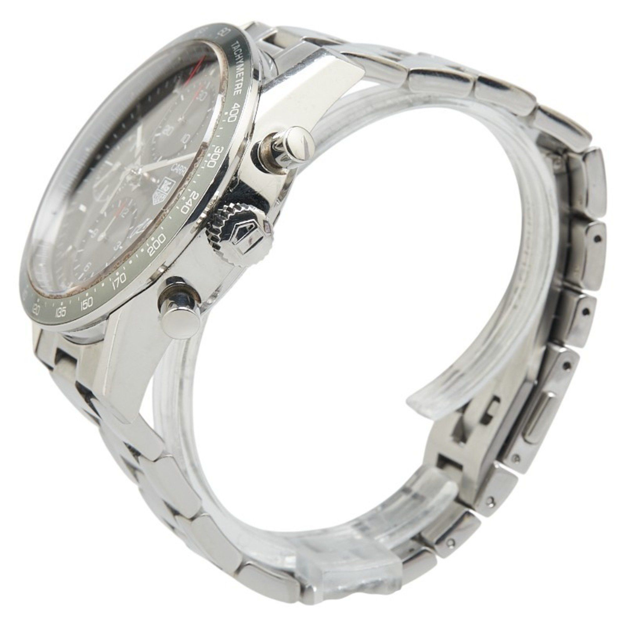 Tag Heuer TAG Heuer Carrera JM Fangio Watch CV201C Automatic Grey Dial Stainless Steel Men's HEUER Size ONE SIZE - 3 Thumbnail