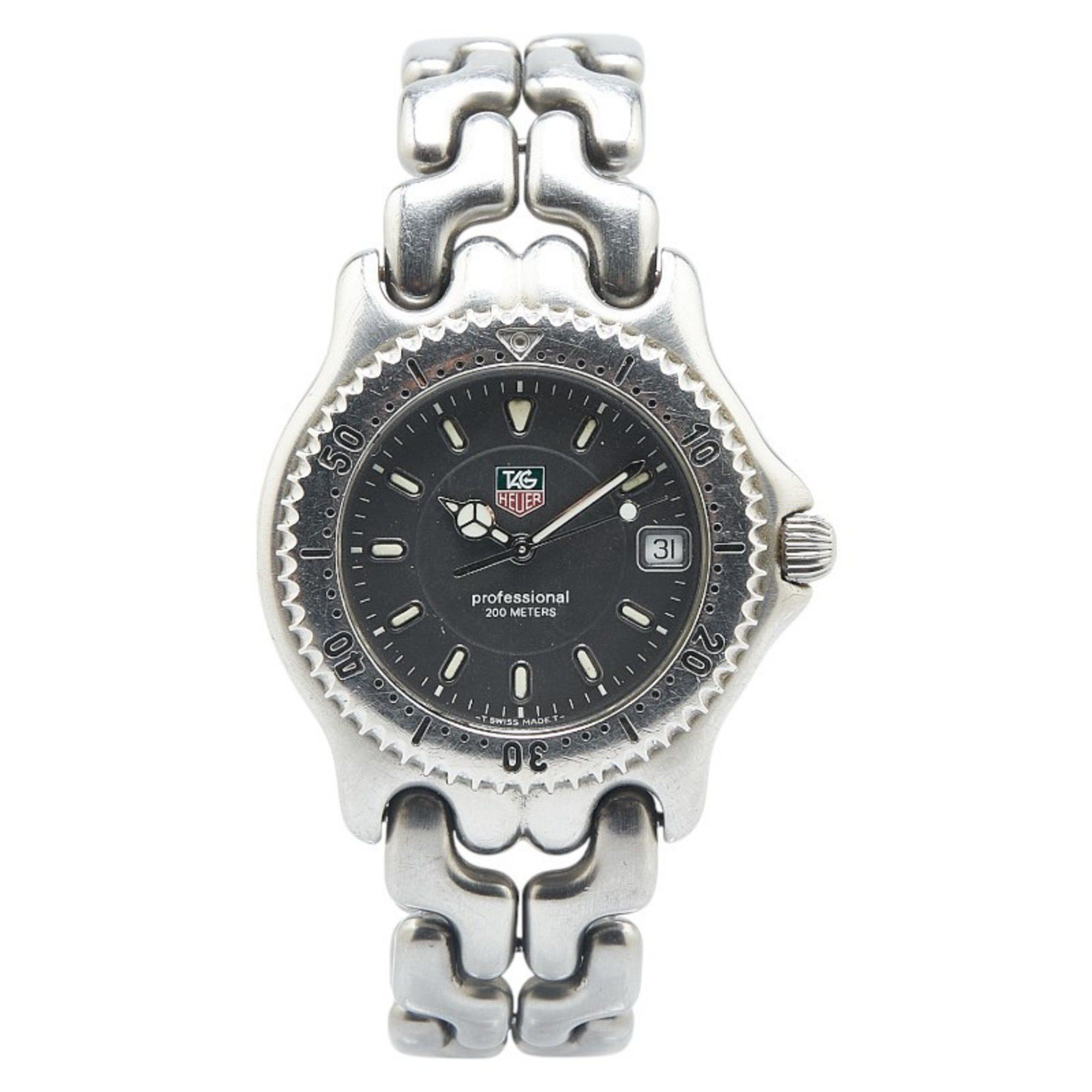 Tag Heuer TAG Heuer Cell Professional 20 Watch WG1113-0 Quartz Black Dial Stainless Steel Men's HEUER Size ONE SIZE - 2 Thumbnail