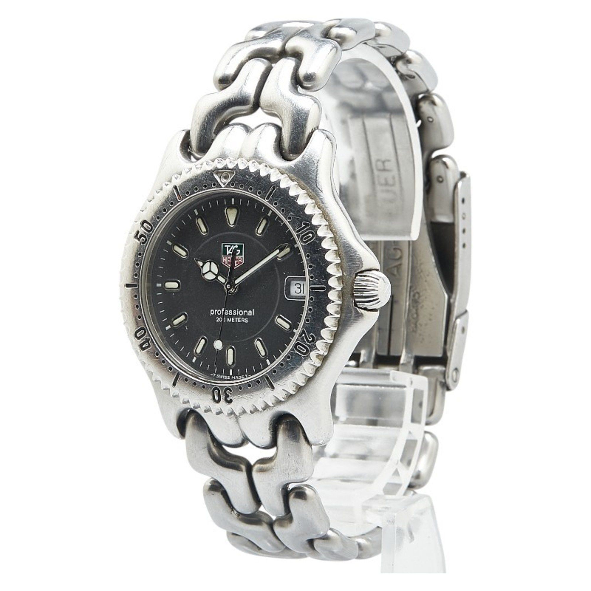 Tag Heuer TAG Heuer Cell Professional 20 Watch WG1113-0 Quartz Black Dial Stainless Steel Men's HEUER Size ONE SIZE - 3 Thumbnail