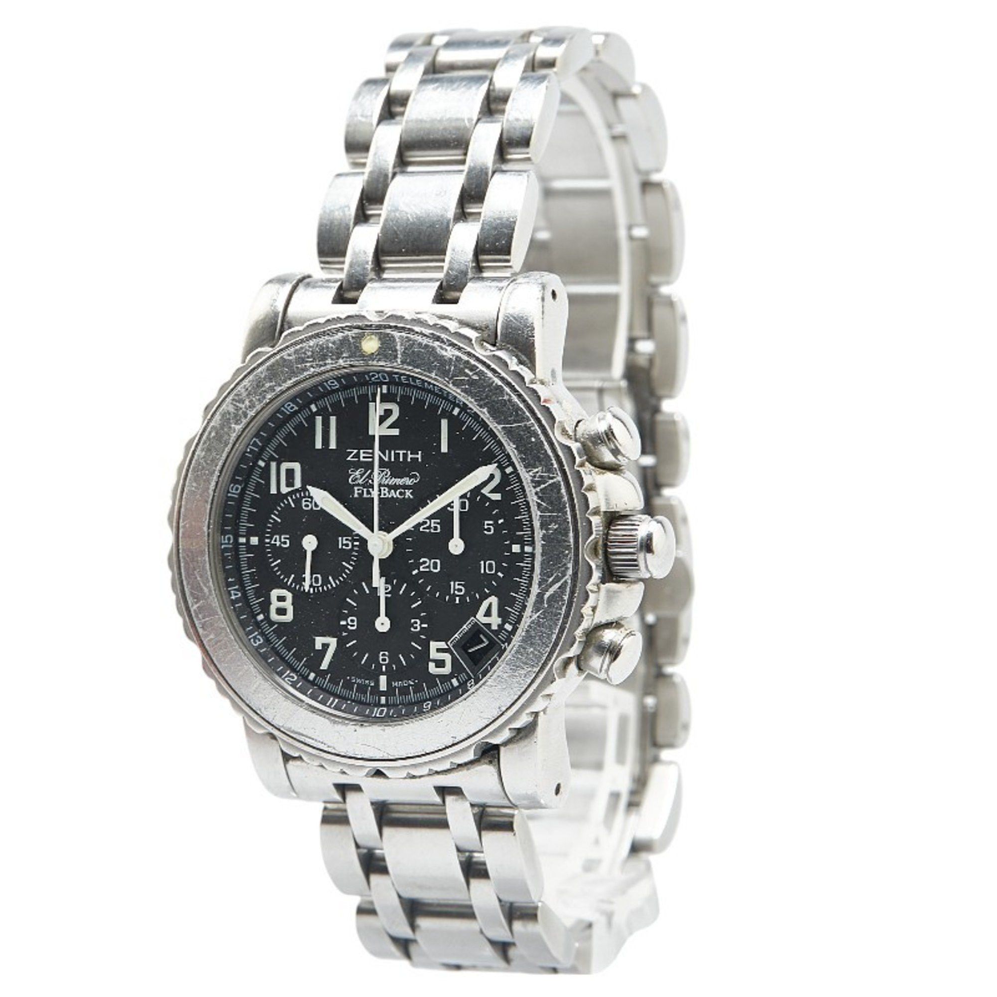 ZENITH Zenith Rainbow Flyback El Primero Watch 01/02.0470.405 Automatic Black Dial Stainless Steel Men's ZENITH Size ONE SIZE - 3 Thumbnail