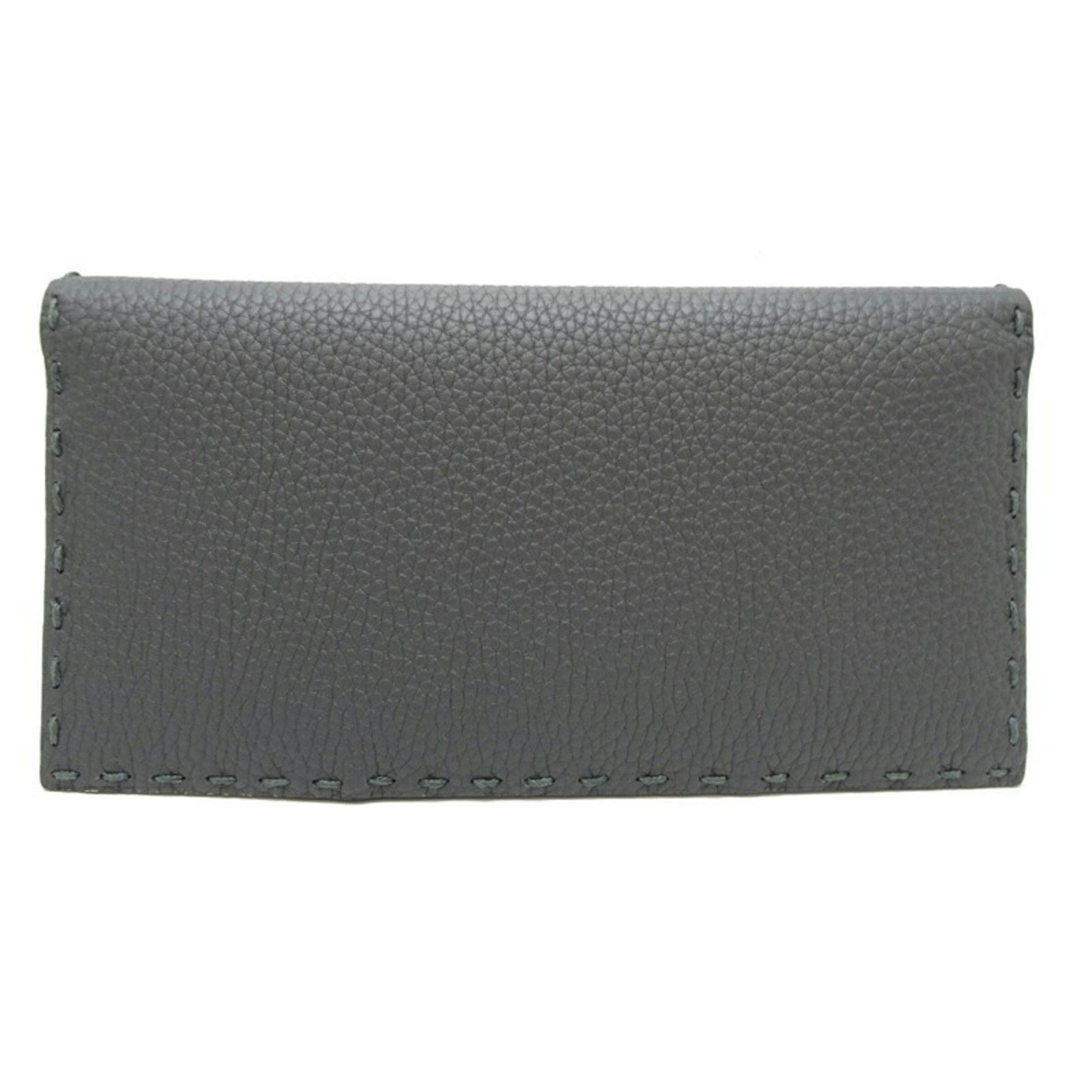 Fendi Fendi Galleria Wallet Men's Long 7M0355AP3BF0GXN Leather Grey Size ONE SIZE - 2 Thumbnail