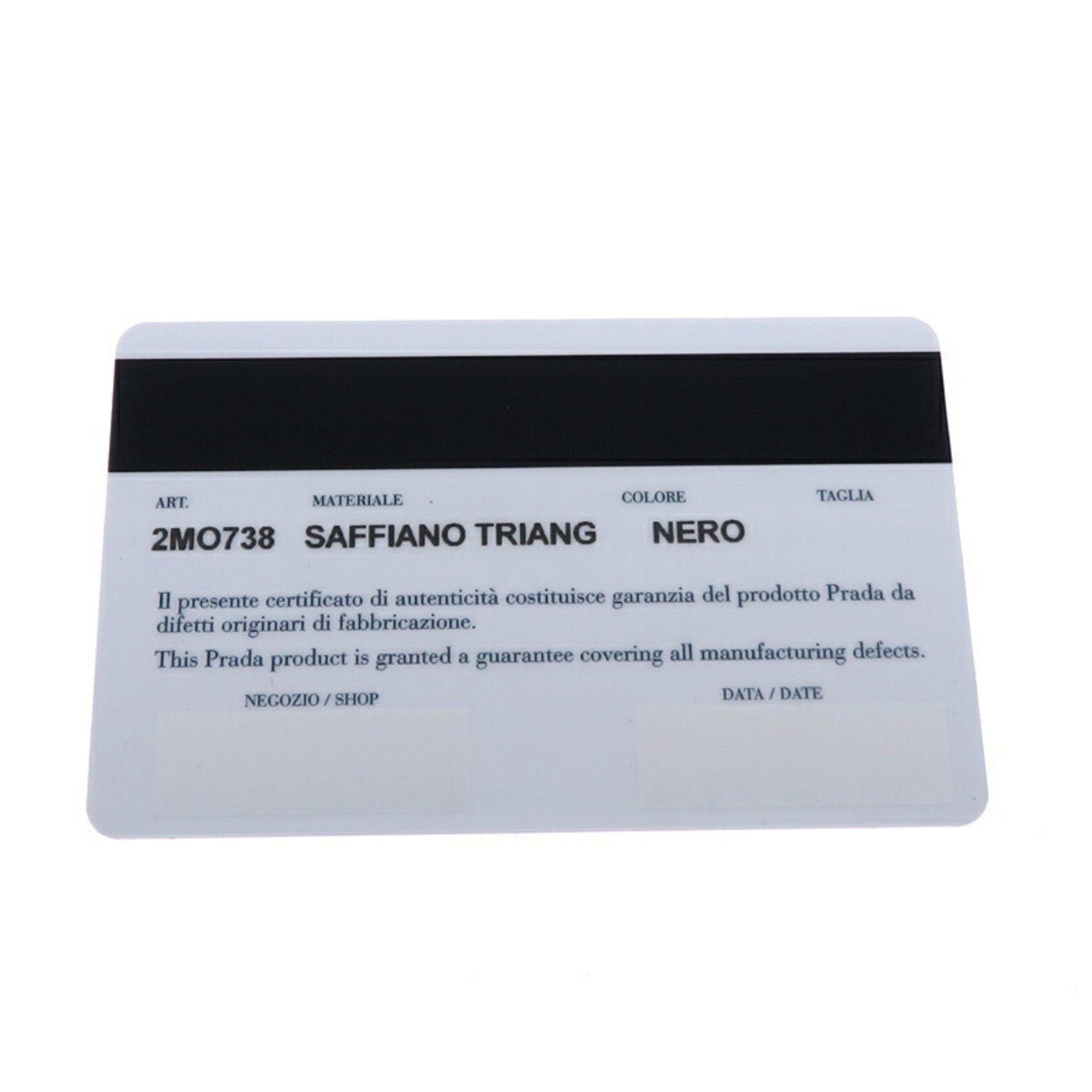 Prada Prada Men's Bi-fold Wallet 2M0738 Saffiano Leather Nero Size ONE SIZE - 9 Thumbnail