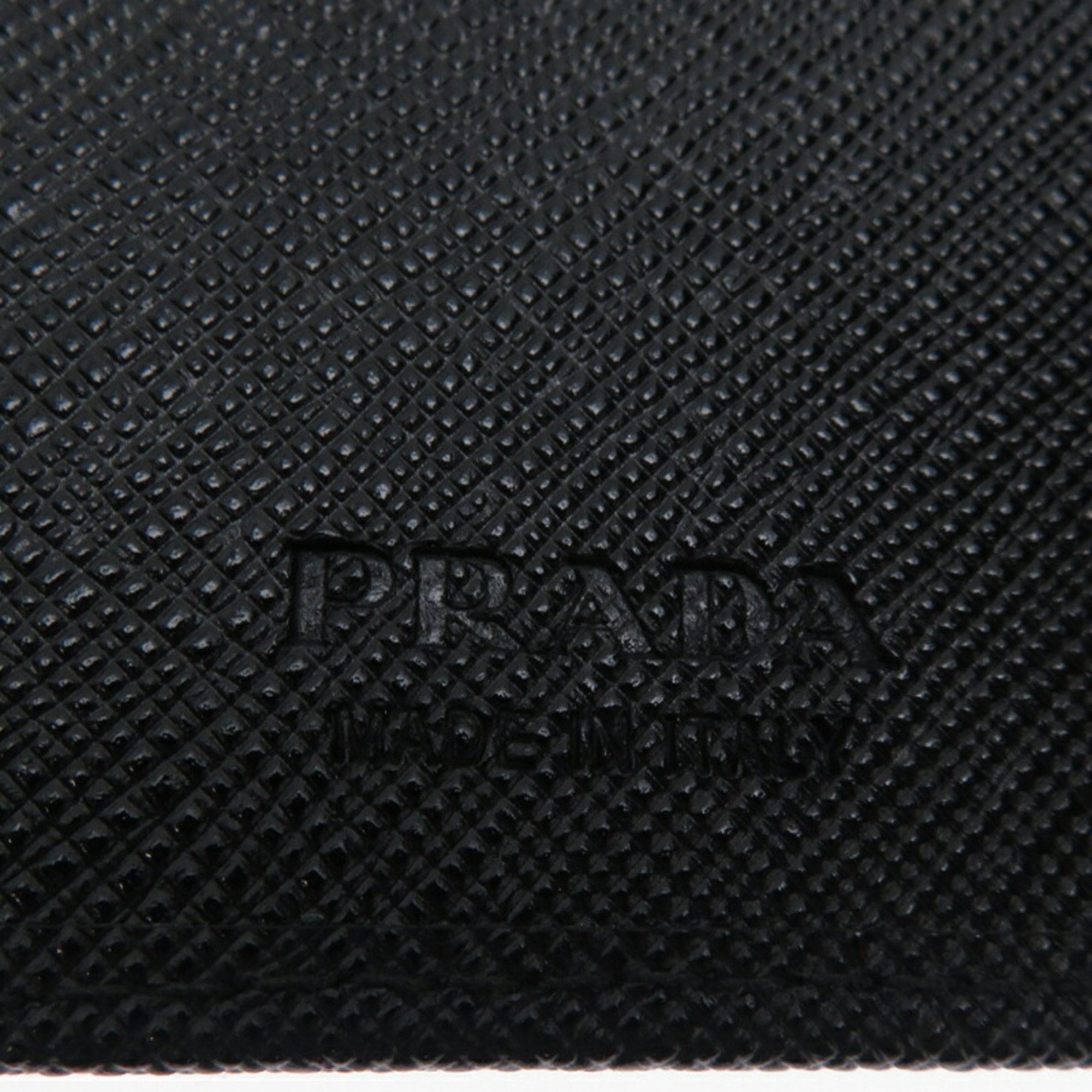 Prada Prada Men's Bi-fold Wallet 2M0738 Saffiano Leather Nero Size ONE SIZE - 7 Thumbnail
