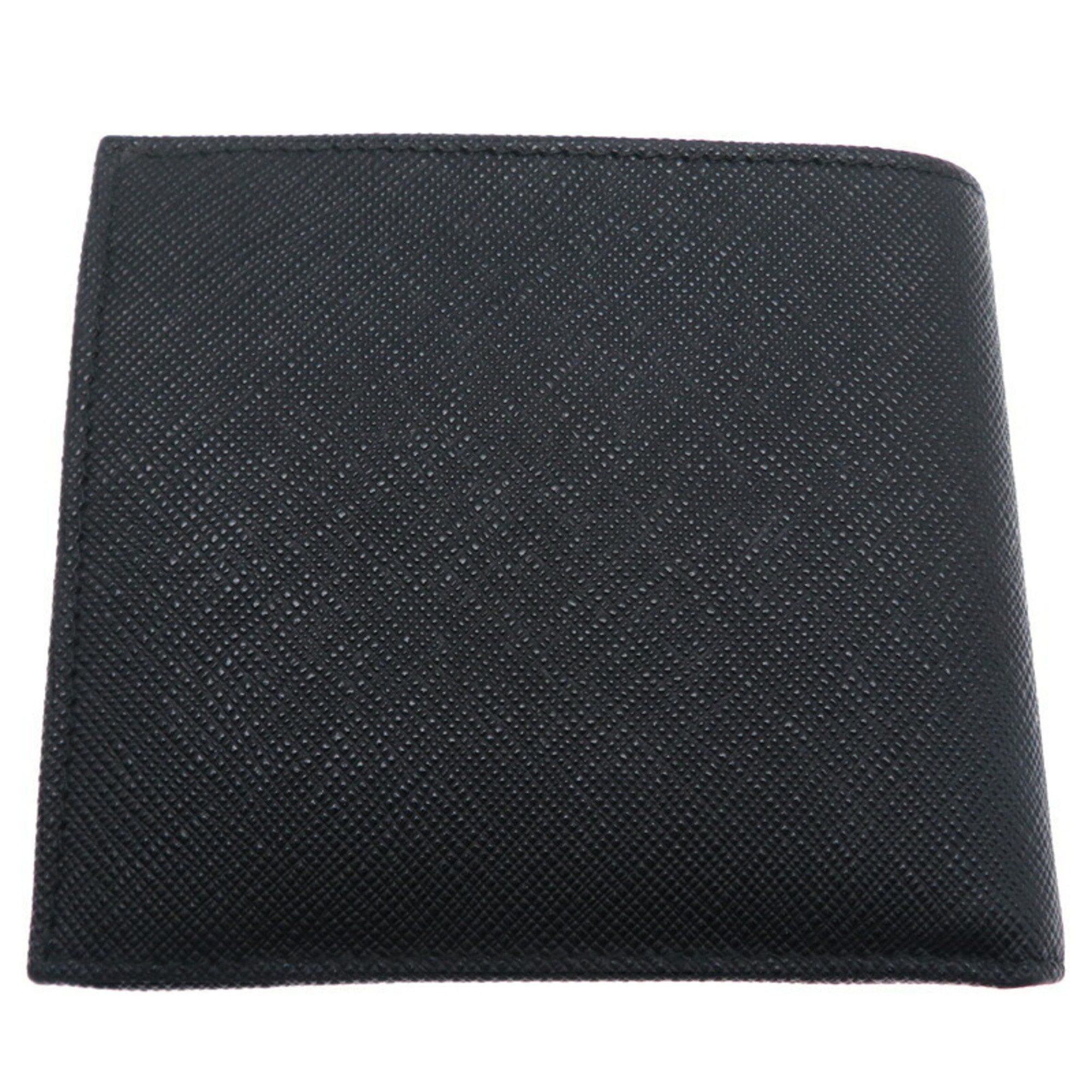 Prada Prada Men's Bi-fold Wallet 2M0738 Saffiano Leather Nero Size ONE SIZE - 2 Thumbnail