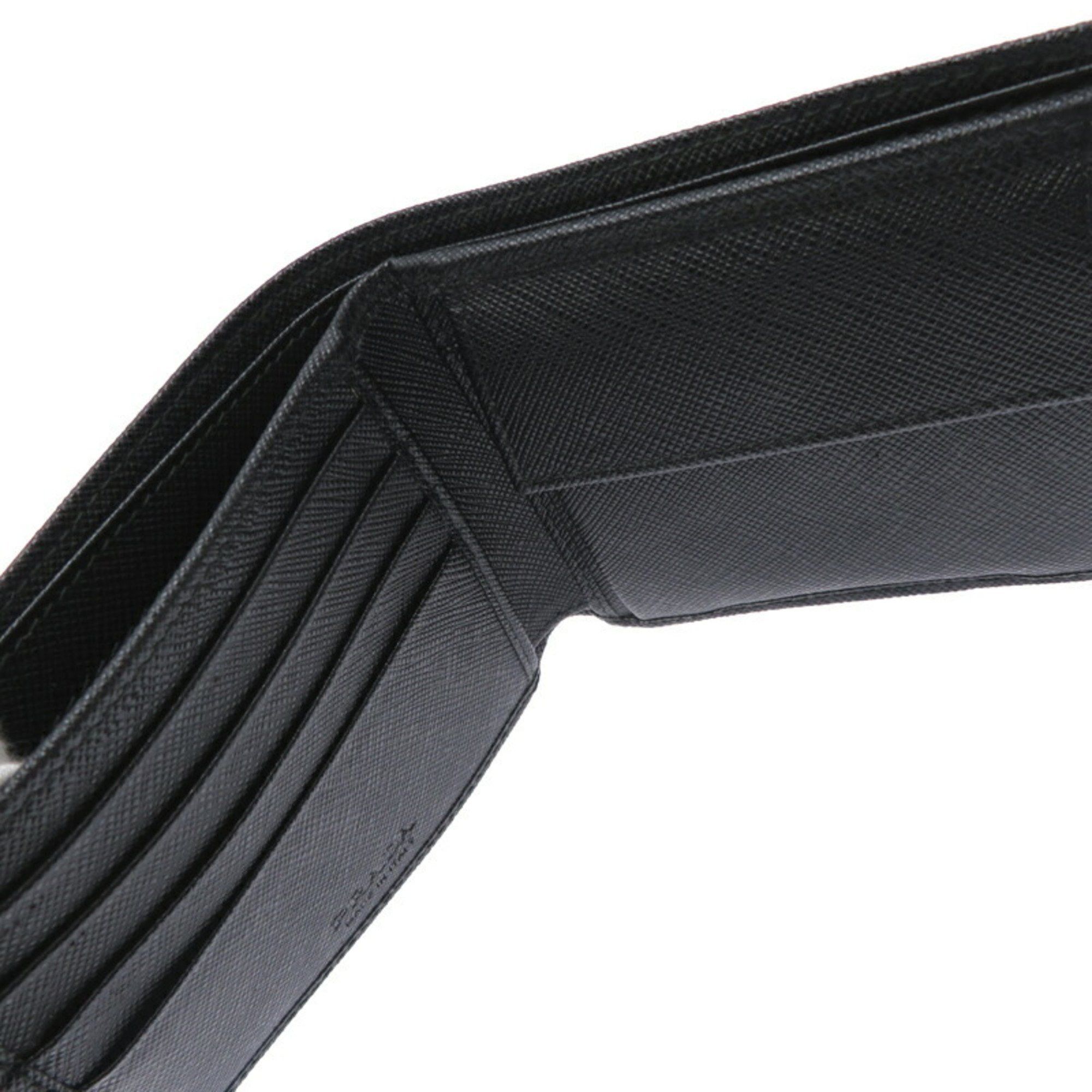 Prada Prada Men's Bi-fold Wallet 2M0738 Saffiano Leather Nero Size ONE SIZE - 8 Thumbnail