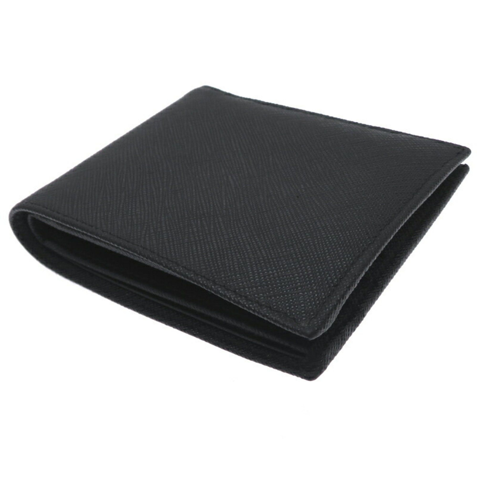 Prada Prada Men's Bi-fold Wallet 2M0738 Saffiano Leather Nero Size ONE SIZE - 4 Thumbnail