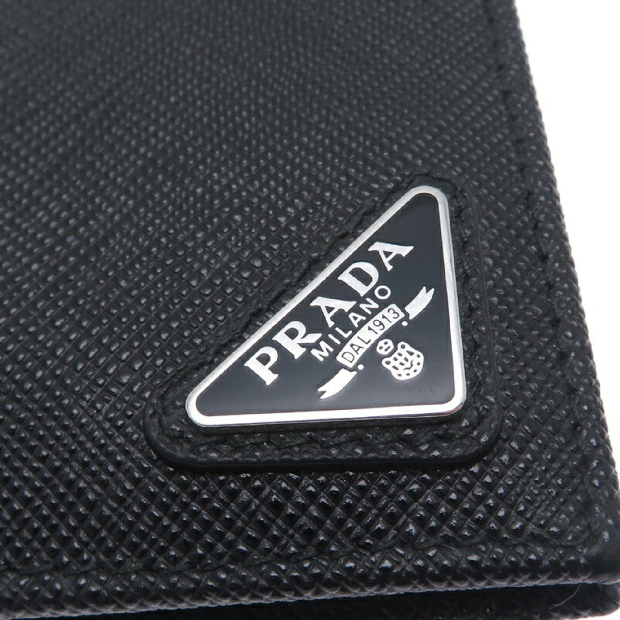 Prada Prada Men's Bi-fold Wallet 2M0738 Saffiano Leather Nero Size ONE SIZE - 5 Thumbnail