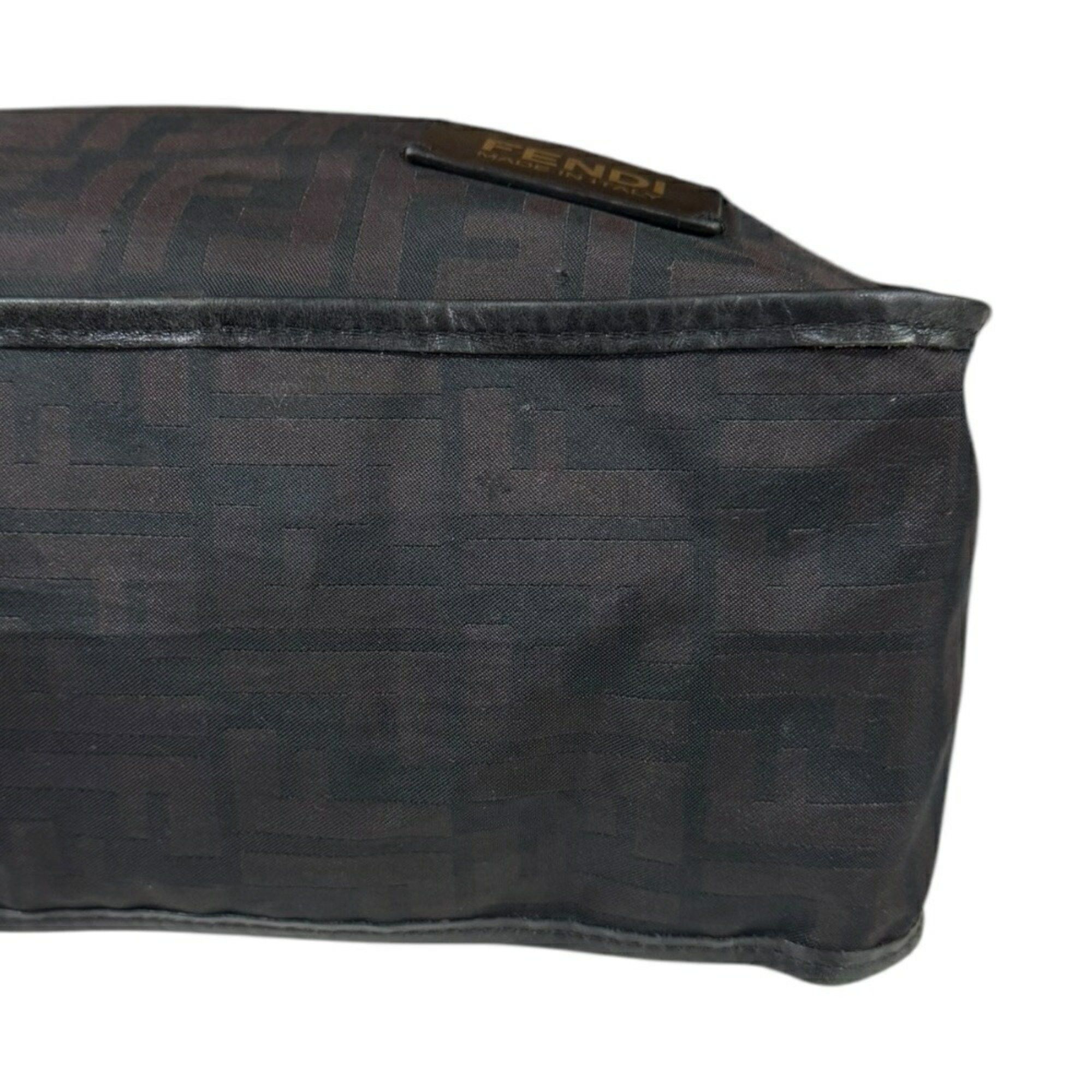 Fendi FENDI ZUCCA SHOULDER BAG NYLON 7VA148 BLACK MEN'S Size ONE SIZE - 8 Thumbnail