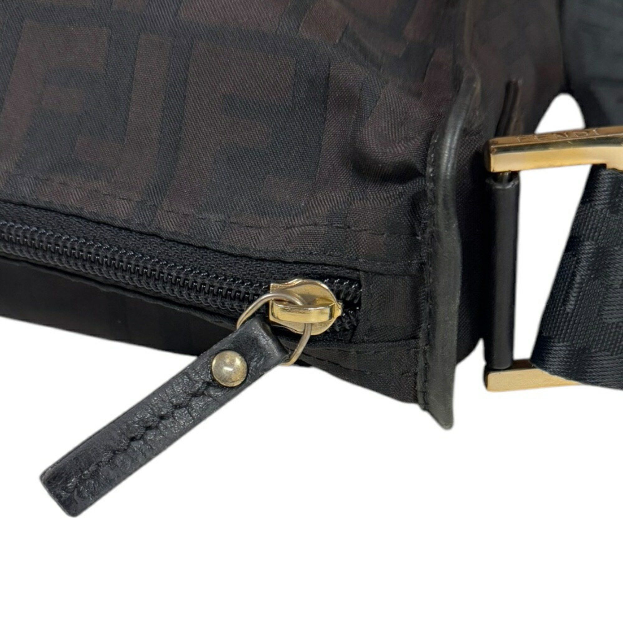 Fendi FENDI ZUCCA SHOULDER BAG NYLON 7VA148 BLACK MEN'S Size ONE SIZE - 10 Thumbnail