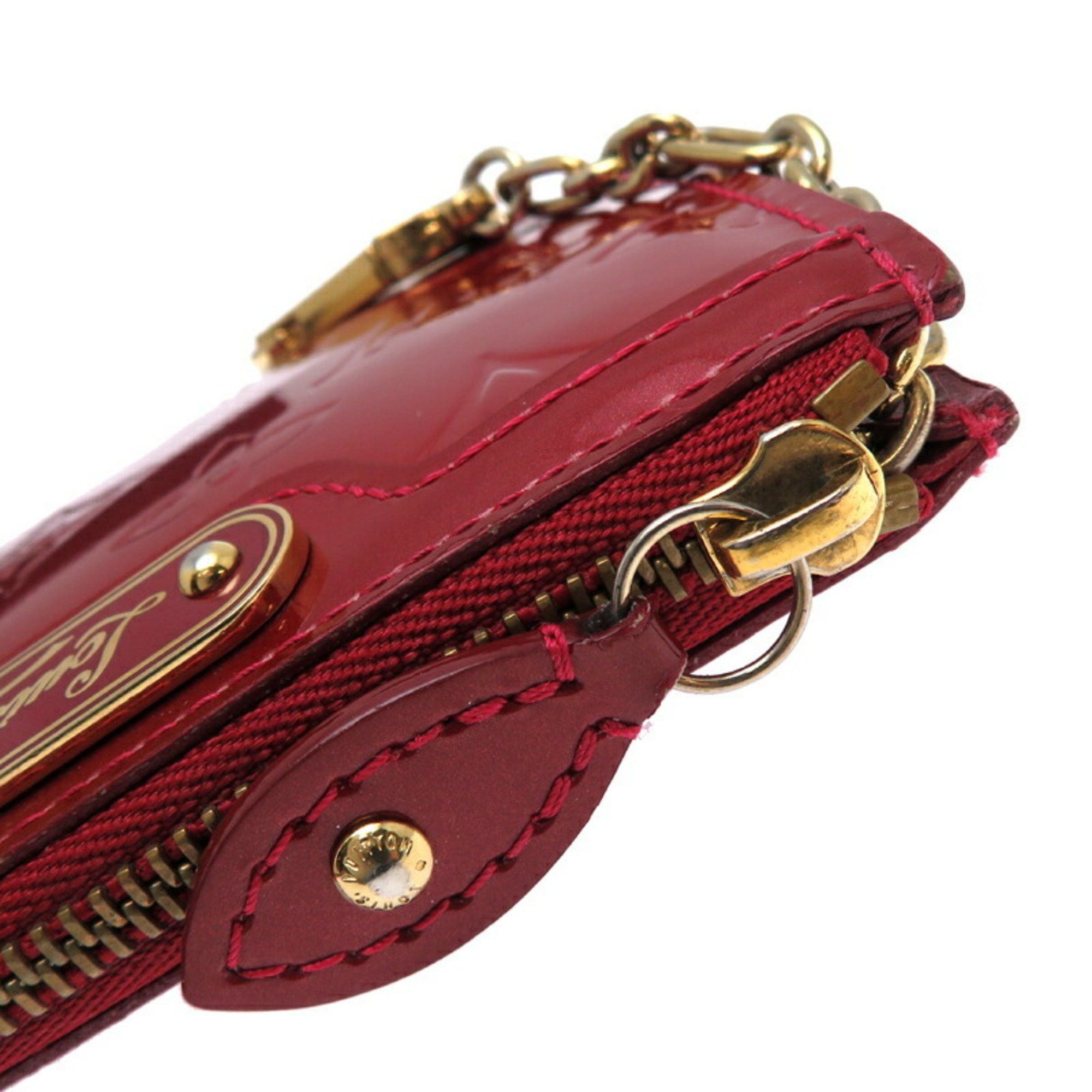 Louis Vuitton Louis Vuitton Pochette Cle NM Women's Coin Case M93559 Monogram Vernis Pomme d'Amour Size ONE SIZE - 5 Thumbnail