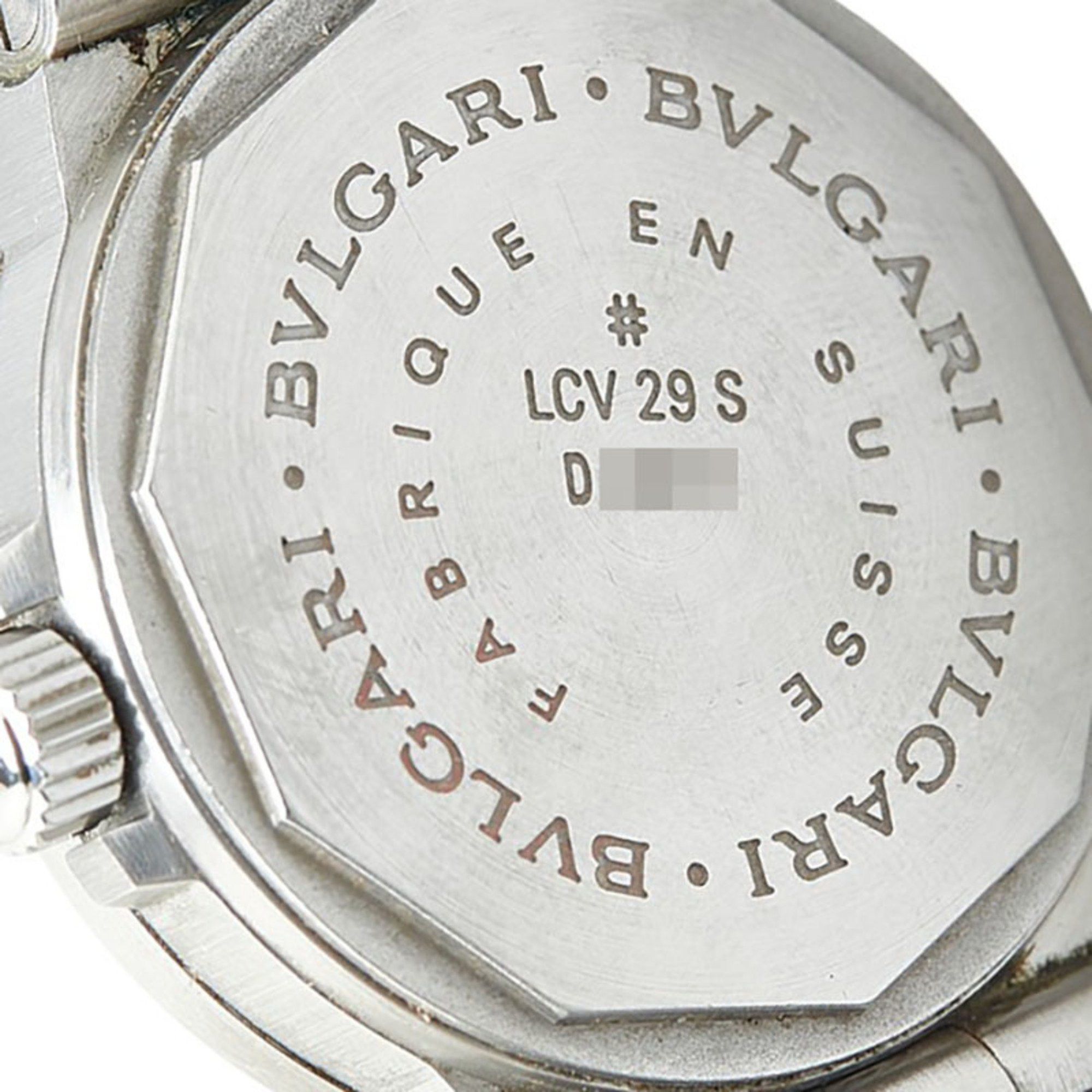 Bvlgari BVLGARI Diagono Sport Watch LCV29S Quartz Black Dial Stainless Steel Men's Size ONE SIZE - 6 Thumbnail