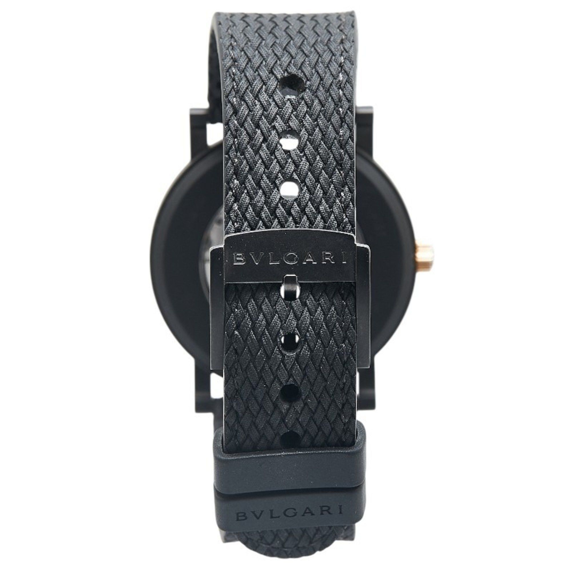Bvlgari BVLGARI Watch BB41S Automatic Black Dial Stainless Steel Rubber Men's Size ONE SIZE - 4 Thumbnail