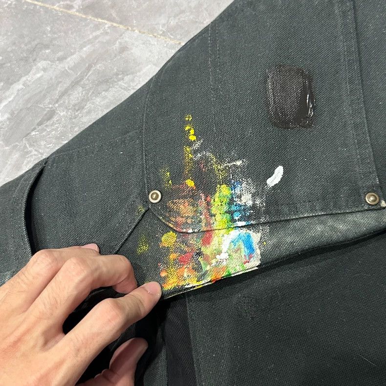 Gallery Dept. Gallery Dept. Black Denim Pants with Paint Details Size US 30 / EU 46 - 6 Thumbnail