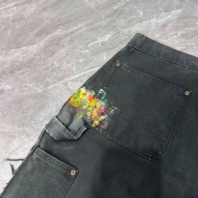 Gallery Dept. Gallery Dept. Black Denim Pants with Paint Details Size US 30 / EU 46 - 8 Thumbnail