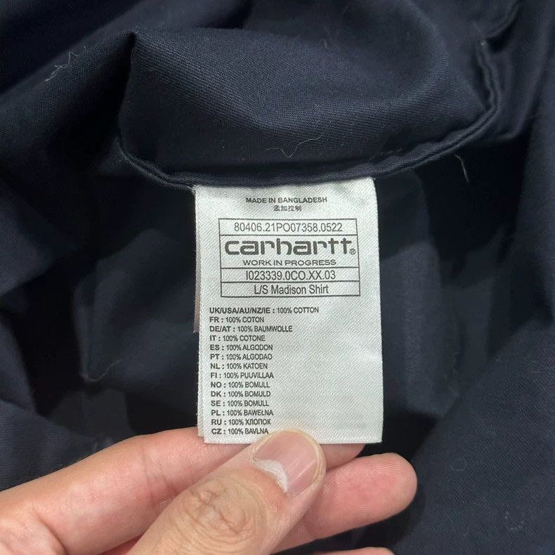 Carhartt Carhartt Navy Blue Long Sleeve Shirt Size US M / EU 48-50 / 2 - 6 Thumbnail