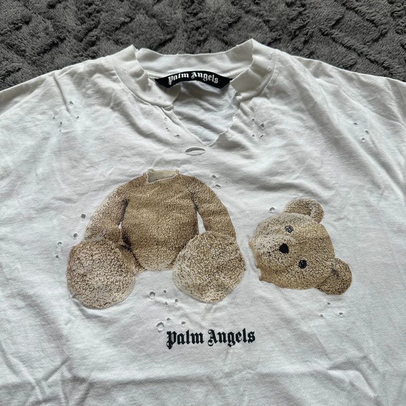 Palm Angels Palm Angels White Bear Long Sleeve Shirt Size US S / EU 44-46 / 1 - 5 Thumbnail