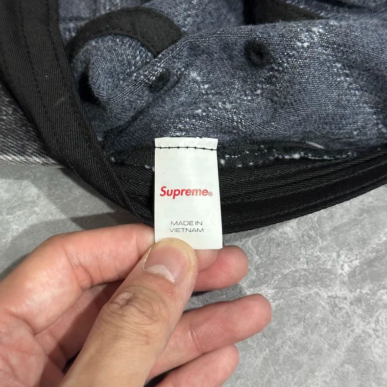 Supreme Supreme Black Denim Baseball Cap Size ONE SIZE - 3 Thumbnail